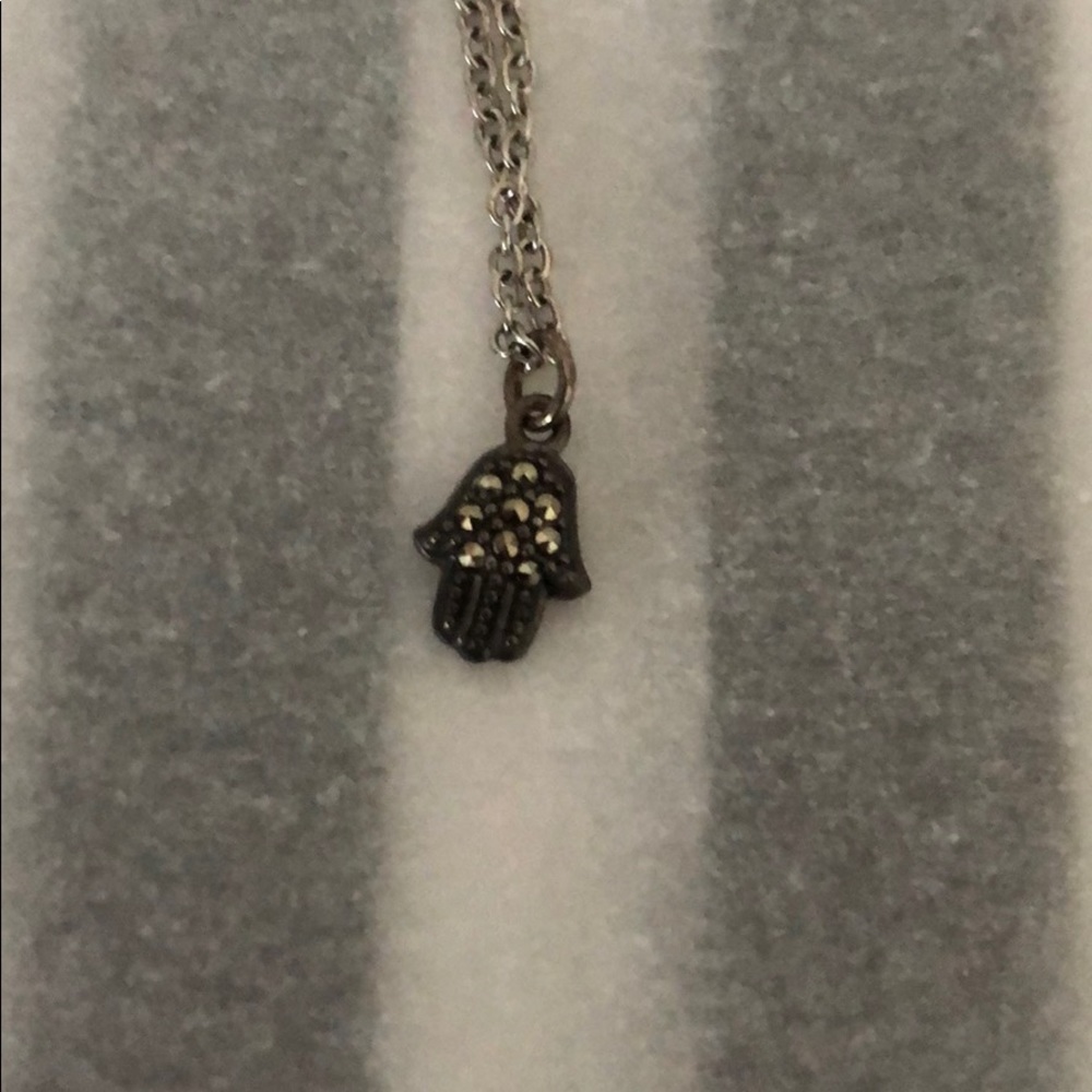 Argento Vivo Multi-Color Hamsa (Hand) Necklace - image 3